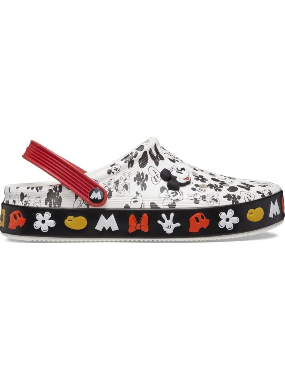 NIB Crocs Unisex Adult Mickey Off Court Clog Classic w/ 2 Charms Size 13 Men's